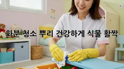 화분 청소: 뿌리 건강하게, 식물 활짝!